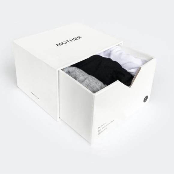 MOTHER denim the drawers underwear 3 pack black white gray panties branded band - Picture 4 of 5